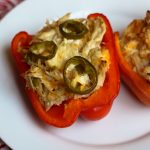 white enchilada stuffed red pepper recipe for bariatric surgery patients