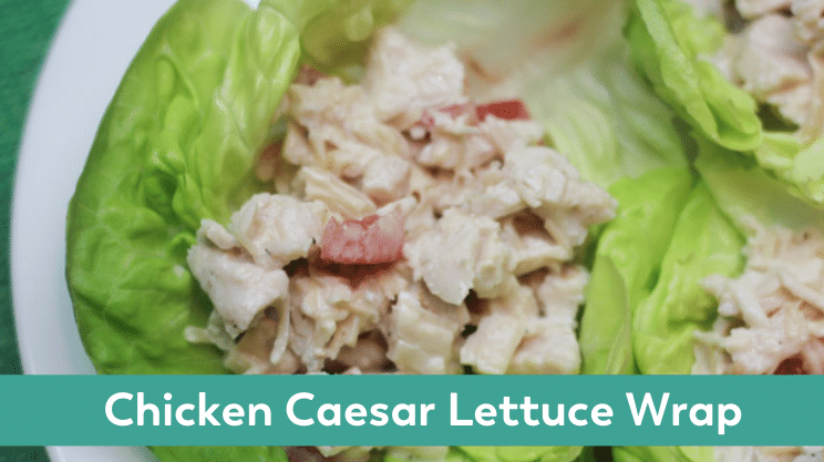 chicken caesar lettuce wraps