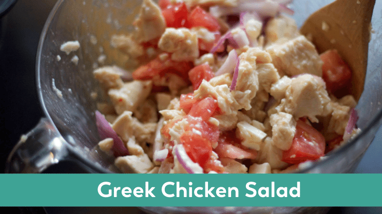 greek chicken salad bariatric lunch idea