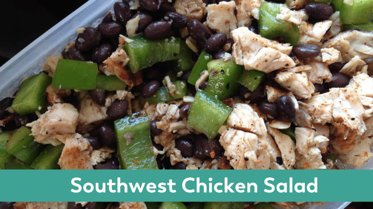 southwest chicken salad bariatric lunch idea