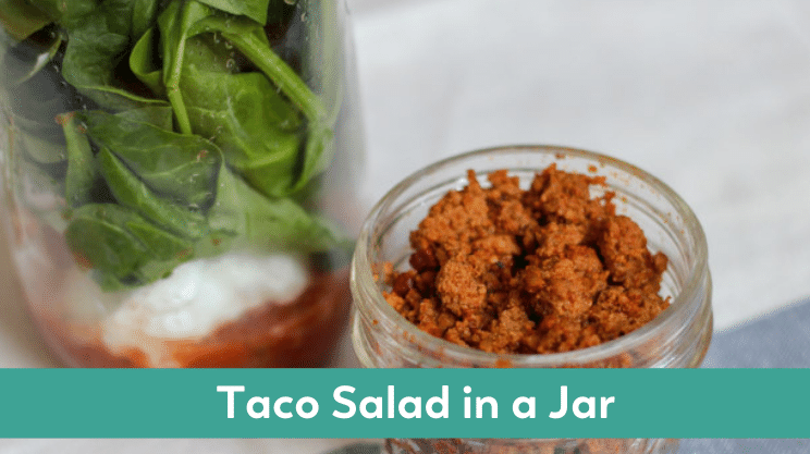 taco salad in a jar
