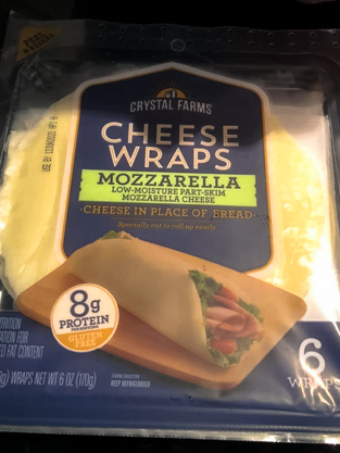 crystal farms cheese wrap mozzarella