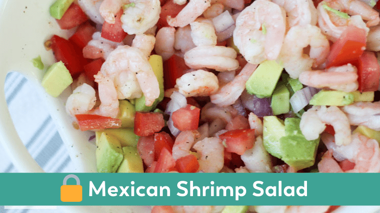 mexican shrimp salad bariatric lunch idea