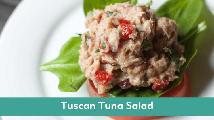 tuscan tuna salad bariatric lunch idea