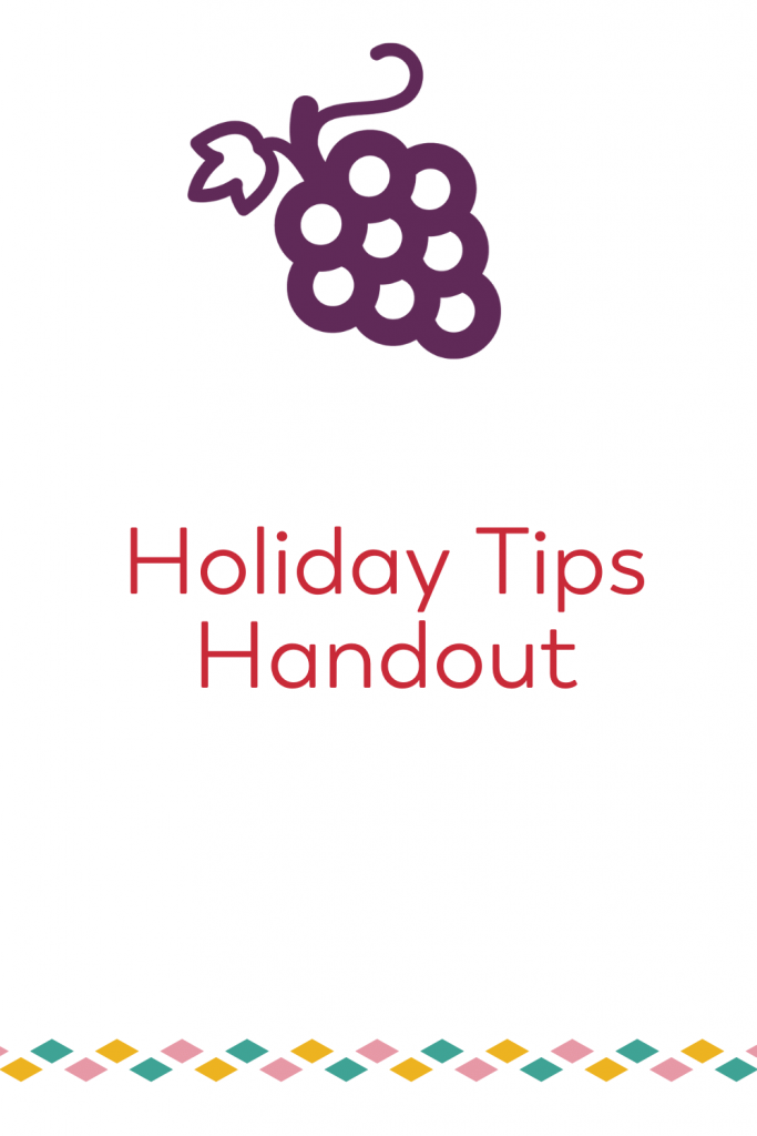 bariatric holiday tips handout