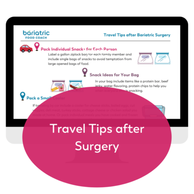 image travel tips handout after bariatric surgery