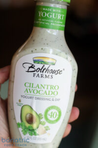 cilantro avocado yogurt dressing Bolthouse farms