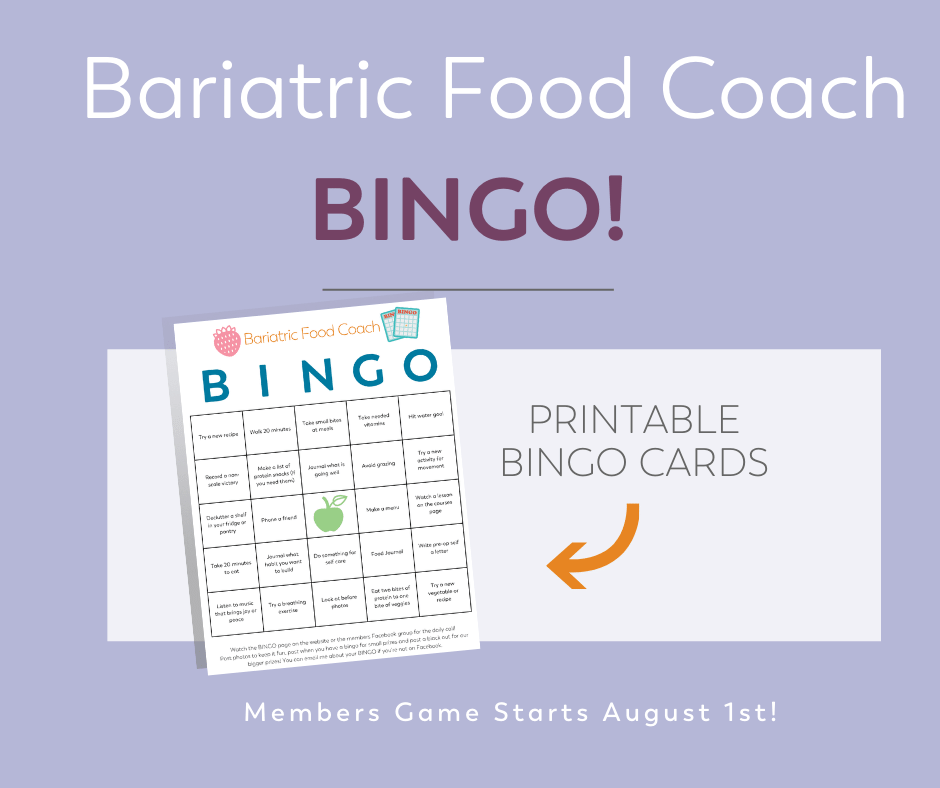 bariatric bingo card image