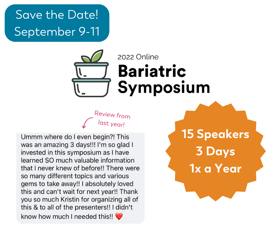 save the date 2022 bariatric symposium