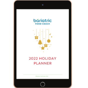 2022 Bariatric Food Coach Holiday Planner