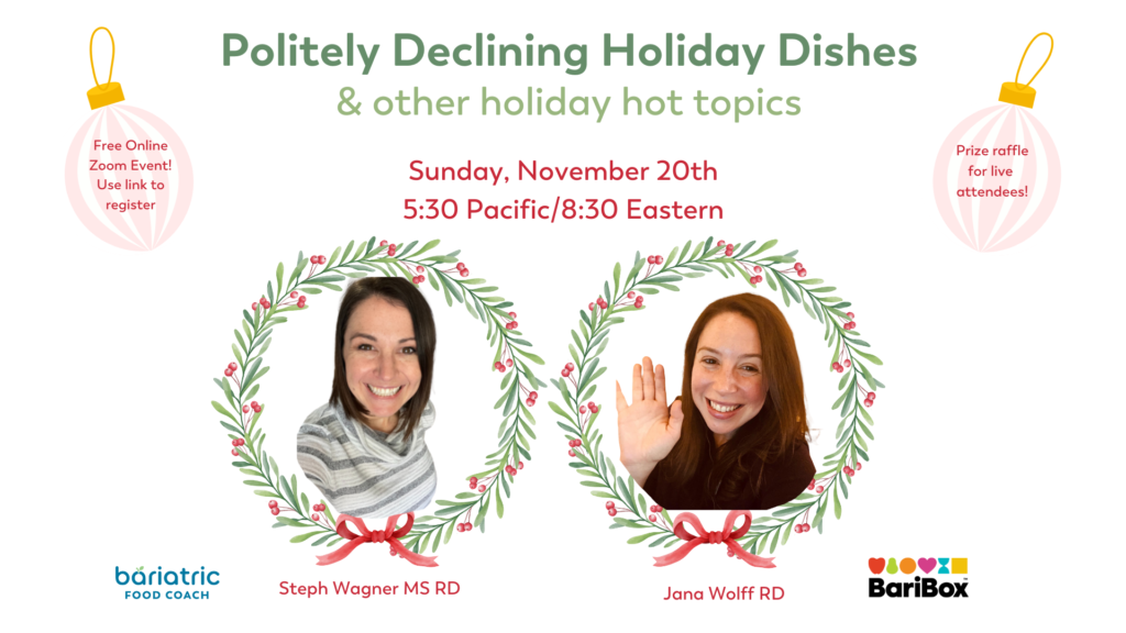 zoom event holiday talk with jana wolff and steph wagner 