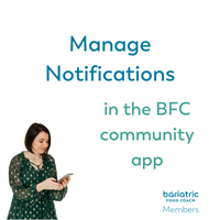 managing notifications in bariatric food coach app