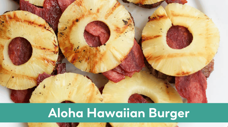Aloha Hawaiian Burger easy Summer bariatric recipe 