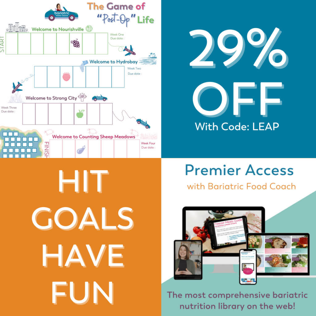 sale graphic 29% off premier access on bariatric food coach