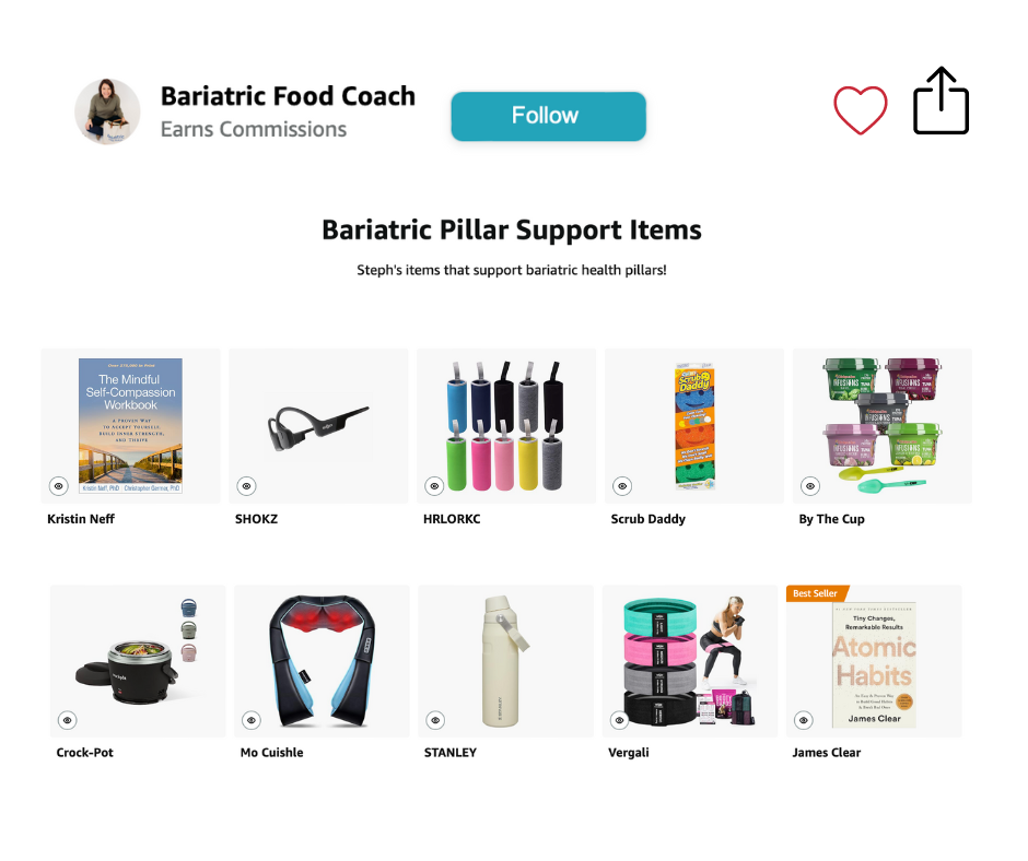 Bariatric Finds on Amazon Bariatric Food Coach
